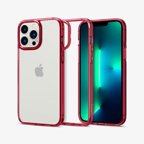ACS03204 - iPhone 13 Pro Max Case Ultra Hybrid in crystal clear showing the back
